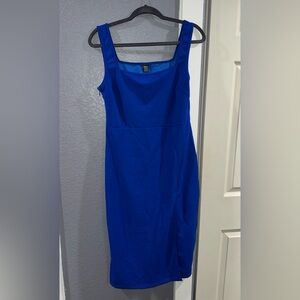 SHEIN Royal Blue Sleeveless Mini Dress
